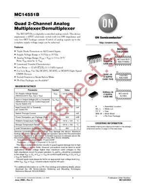 MC14551BCPG datasheet  